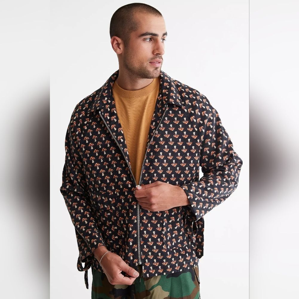 Urban Outfitters Fried Rice Corduroy Mushroom Jacket Sz Med